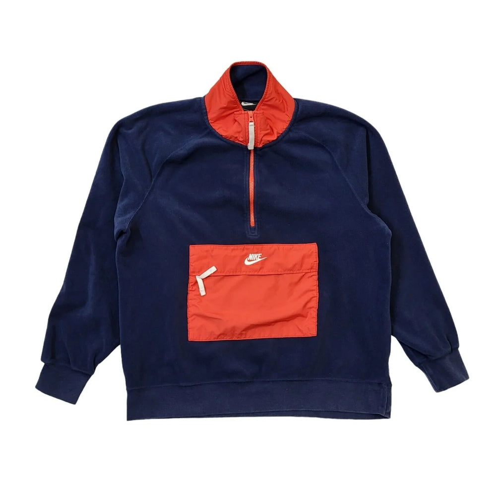 Nike Navy Blue Red Fleece Activewear Base Layer UK Men's Large G522