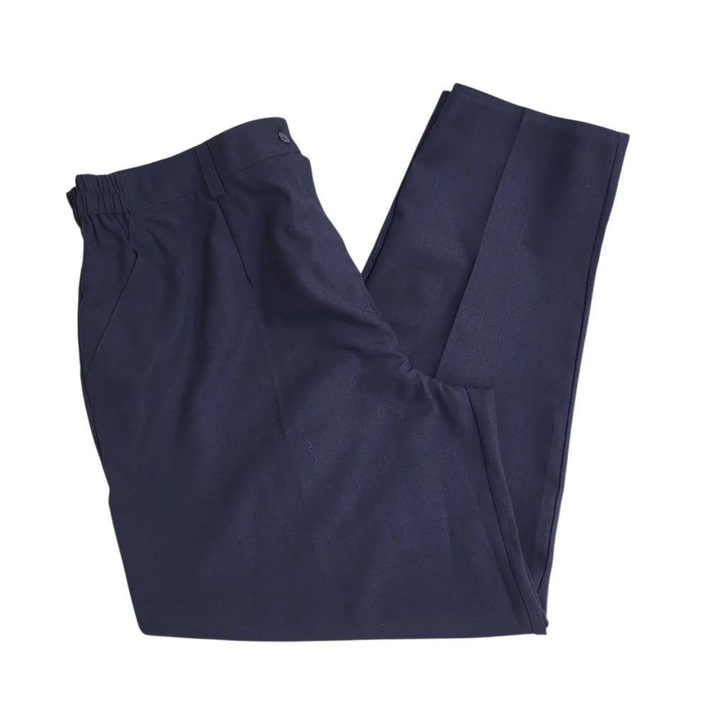 Peter Anne 70s Vintage Blue Tapered Trousers Uk Women's 20 W40 L30