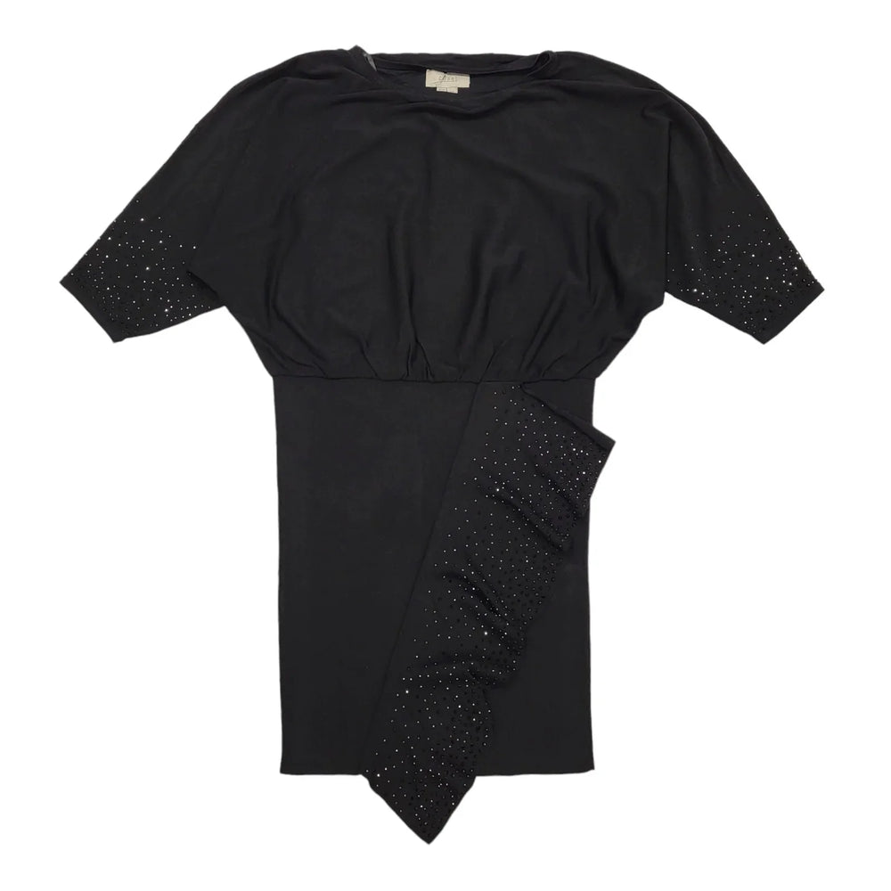Coast Black Hotfix Waterfall Batwing Dress Uk Women's Size 10 Bnwt BB977