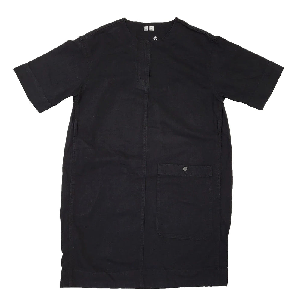 Uniqlo Denim Over-sized Sack Smock Dress Black Uk Women's S L416