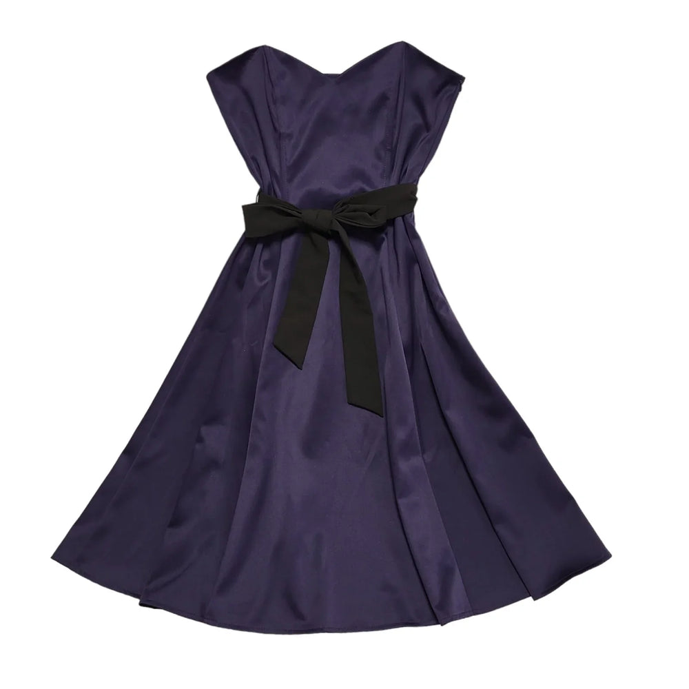 West One Vintage 90s Purple Sweetheart Evening Dress Uk Women's Size 10 W28