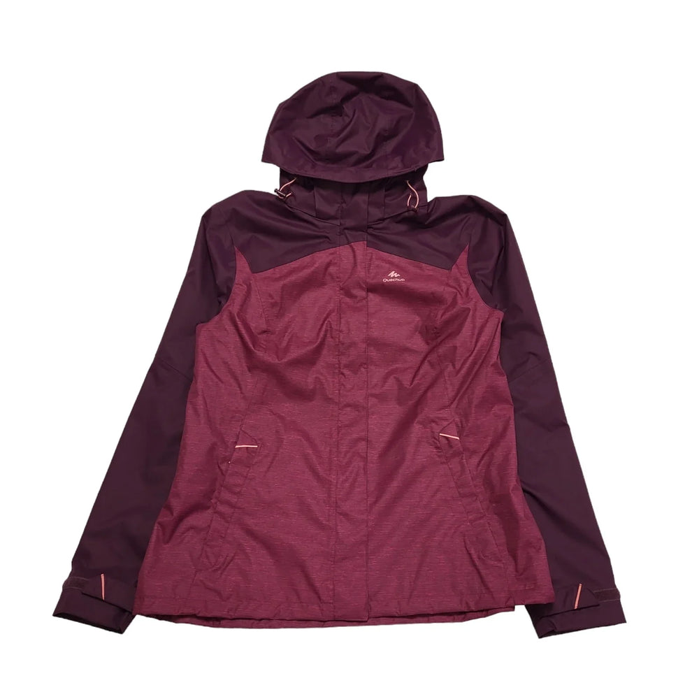 Quechua Purple Hiking Walking Hooded Jacket Uk Women's XL BB925
