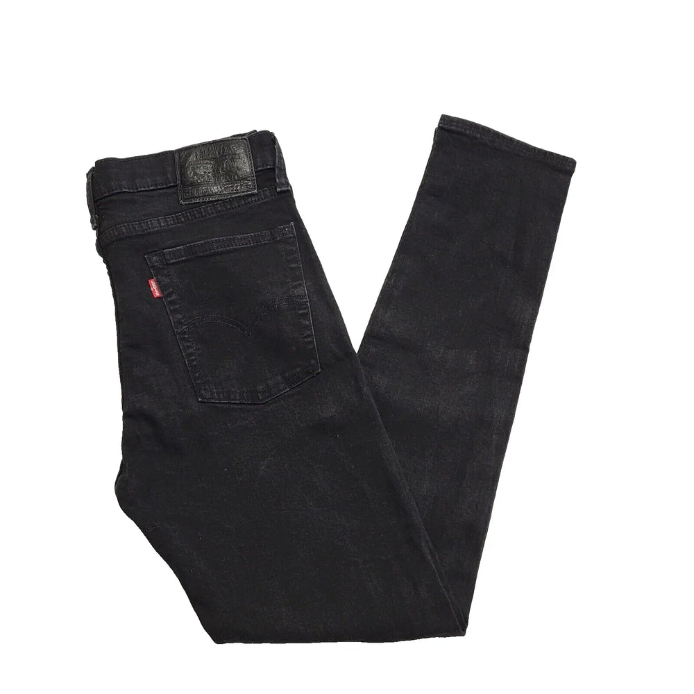 Levi's 5107 Black Straight Slim Zipped Denim Jeans Men's M W32 L32 K847