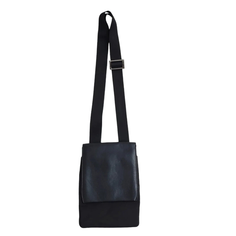 Calvin Klein Black Leather Top Handle Shoulder Bag Women's Size 7.5" x 10.5"