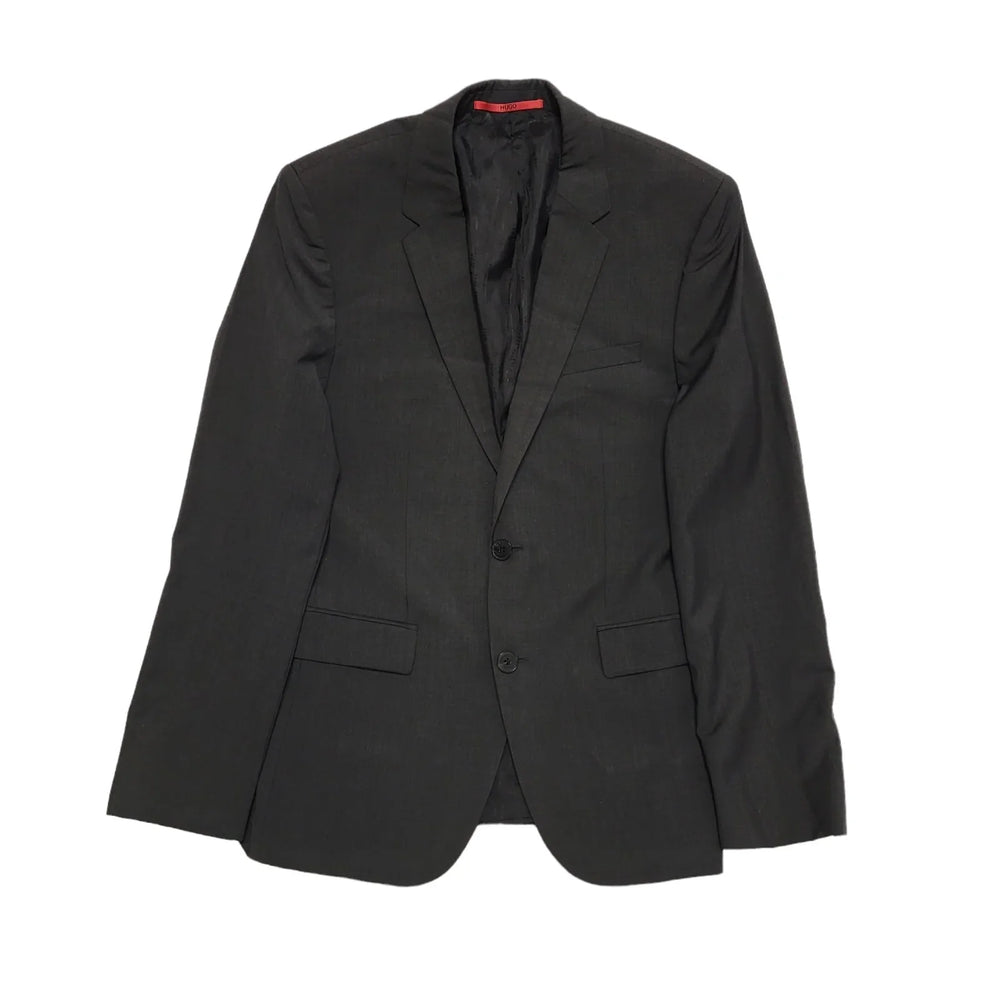 Hugo Boss Black Wool Slim Fit Collared Suit Blazer Jacket uk Men's M H727