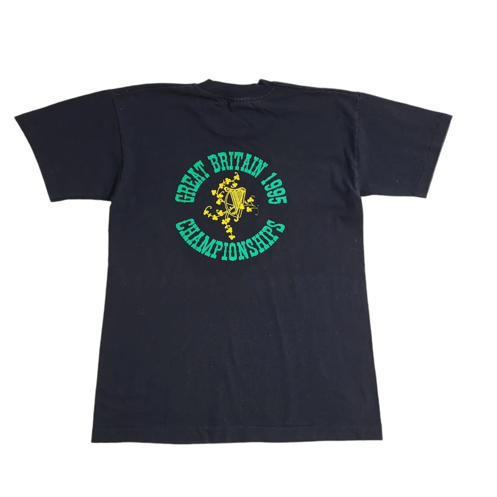 Screen Stars 90's Black Britain 95 Championships Single Stitch T-Shirt Men's M
