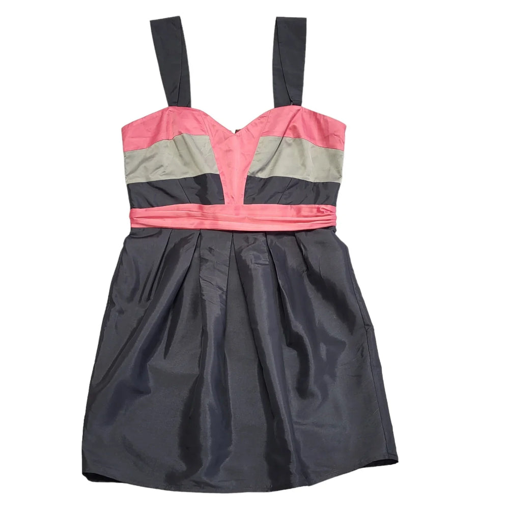 Lipsy Black & Pink Sleeveless Dress Uk Women's Size 14 Bnwt DD518