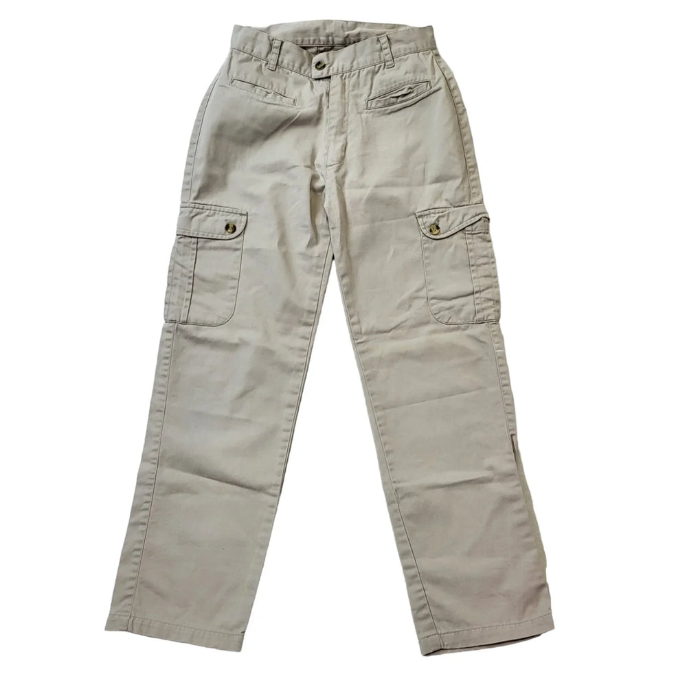 Young Dimensions 90s Vintage Beige Straight Cargo Trousers Women's Size6 W25 L26