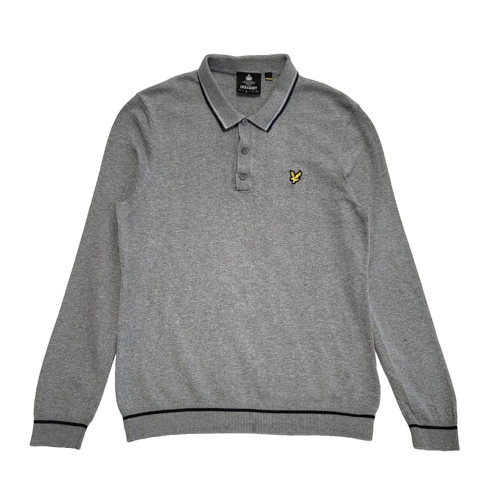 Lyle & Scott Grey High Neck Jumper Uk Men's Size M L636
