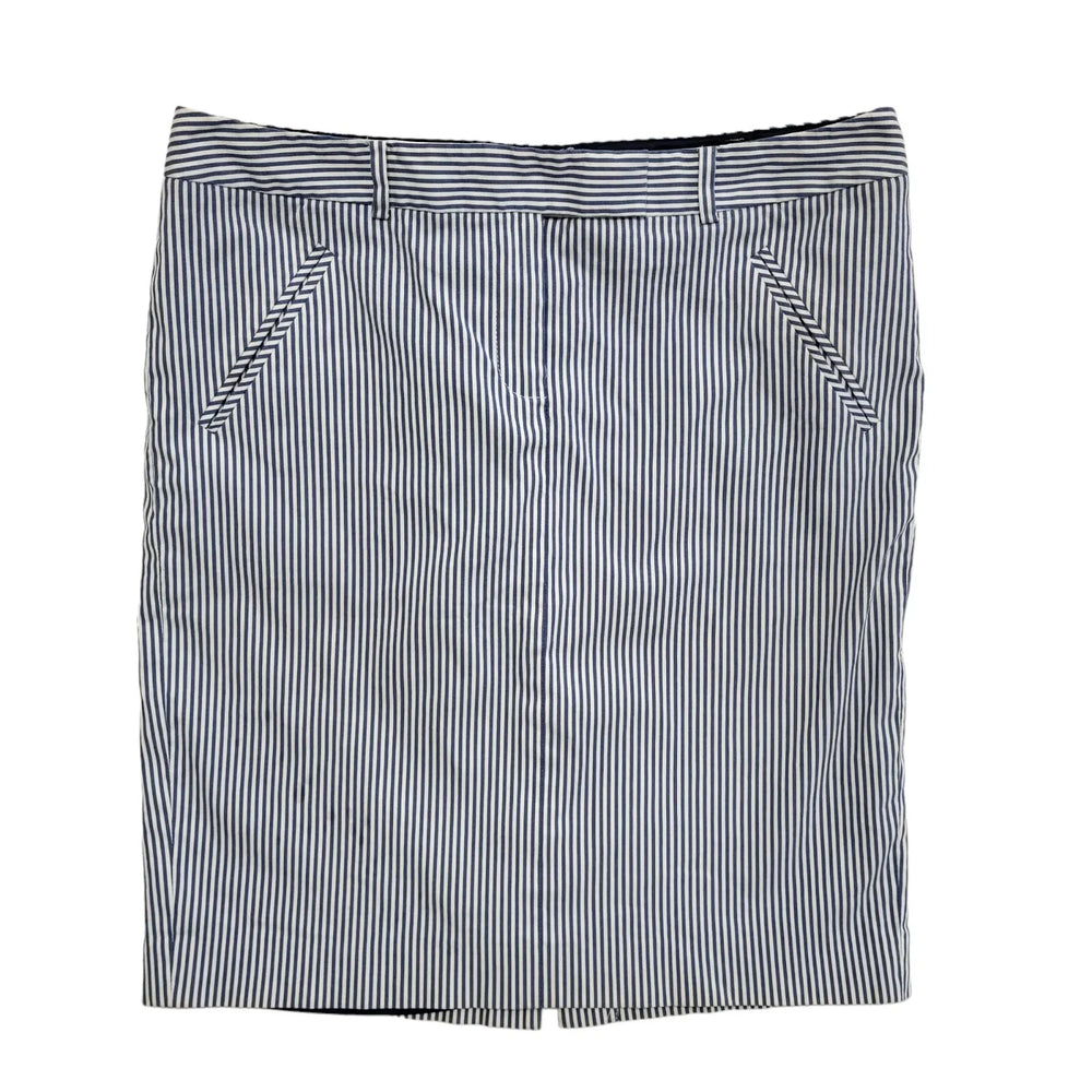 Tommy Hilfiger Blue & White Striped Skirt Y2K Womens UK Size 14 (usa 10) W32