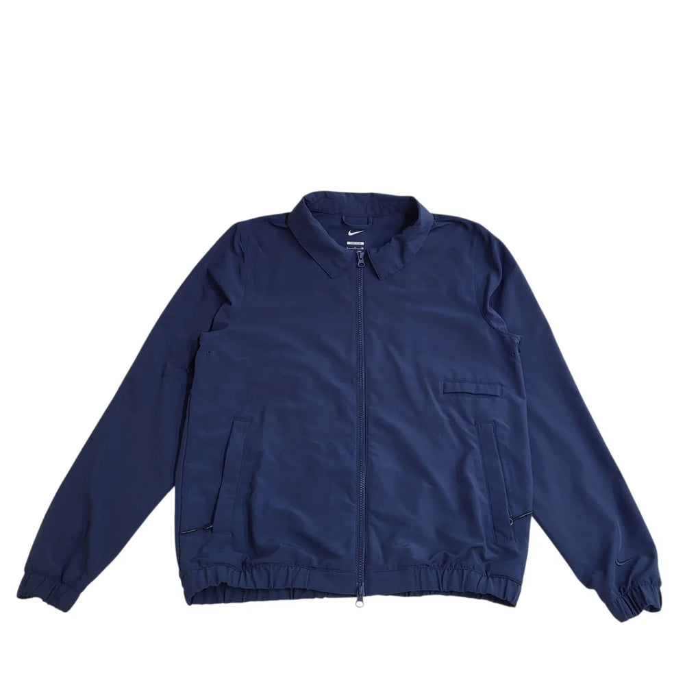 Nike Y2K Vintage Navy Blue Zip Up Windbreaker Jacket UK Men's Size S