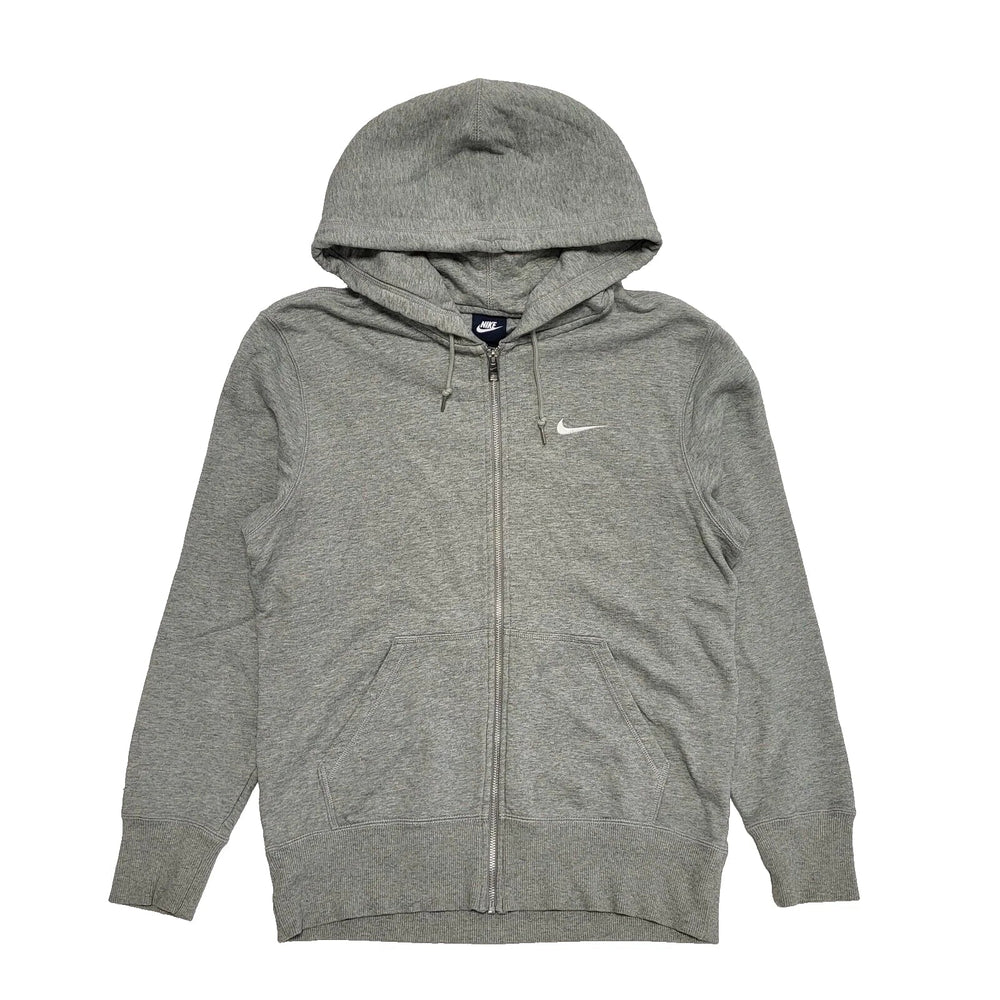 Nike Sweatshirt Hoodie Grey Zipped Drawstring Men's UK M EU 50 L239
