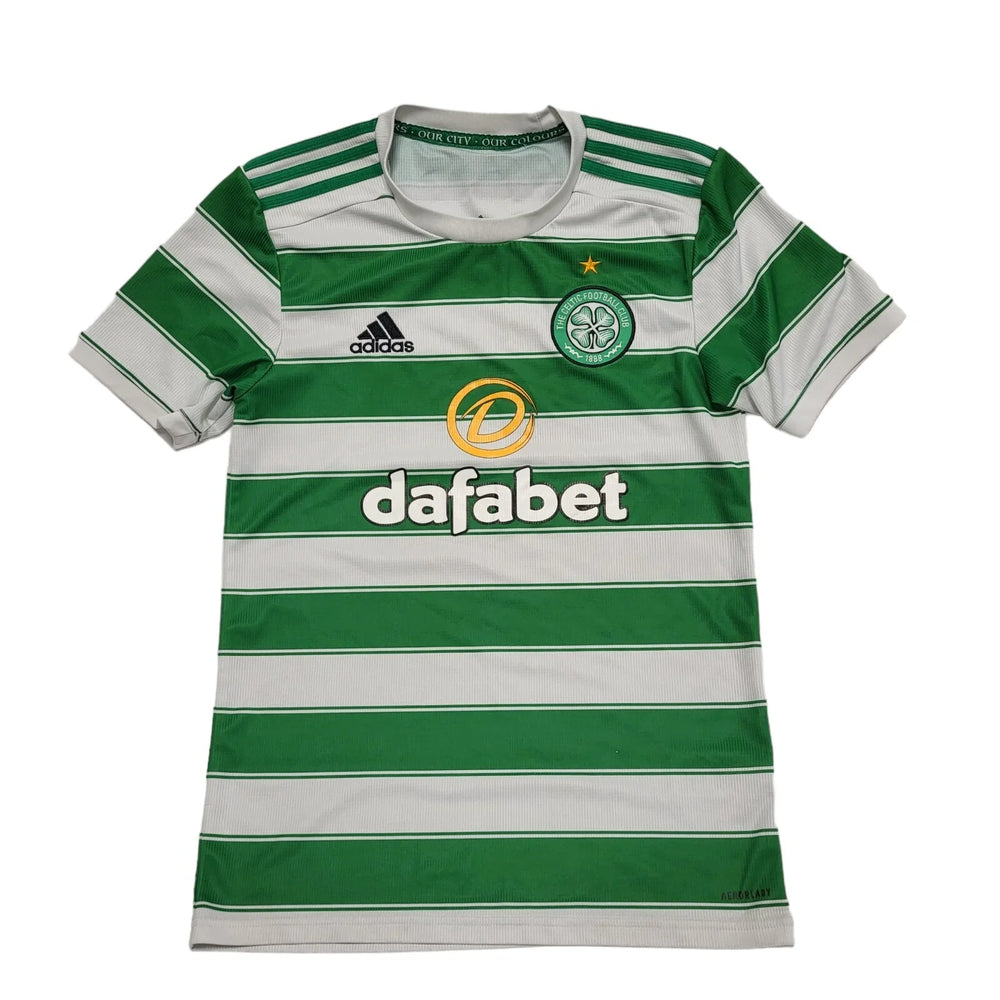 Adidas Green & White Celtic Dafabet Football Shirt UK Men's XS DD787