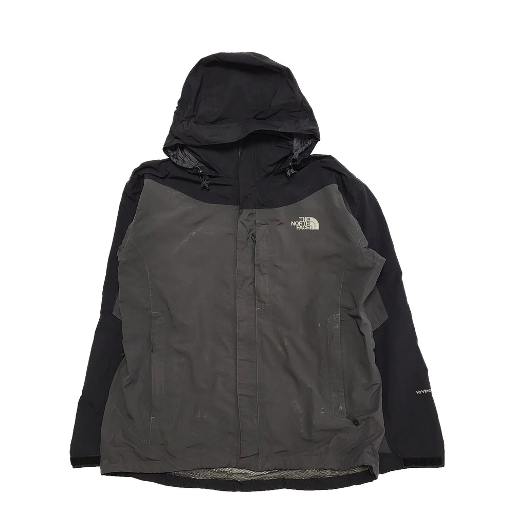 The North Face Black Grey Lightweight Hooded Jacket Men's UK S H959