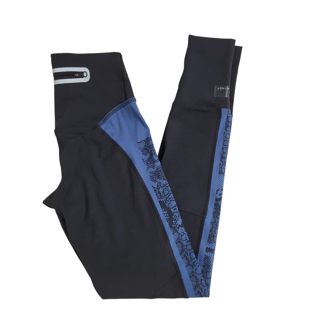 Adidas Stella McCartney Leggings Bnwt Black Blue UK Women's XXS W22 L26 L818