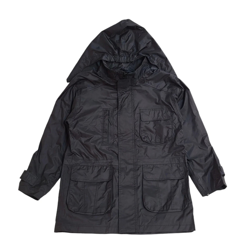 Beau Brummel 90s Black Hooded Jacket Uk Men's Size Small