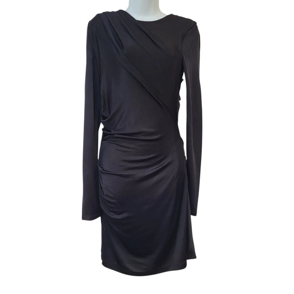Alexander Wang Dress Black Bodycon Long Sleeve Party Dress Size M 10 Bnwt L927