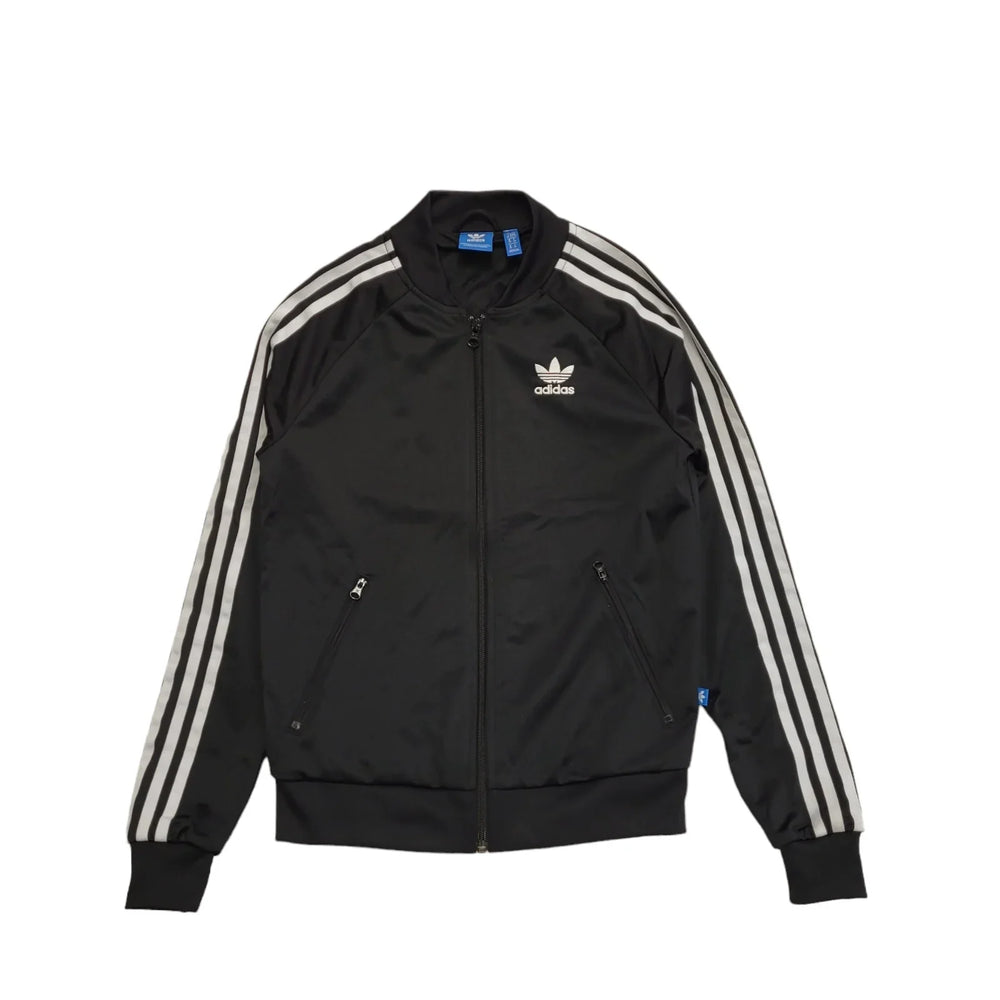 Adidas Tracksuit Top/Jacket Black Full Zip Womens UK Size 6 CC33