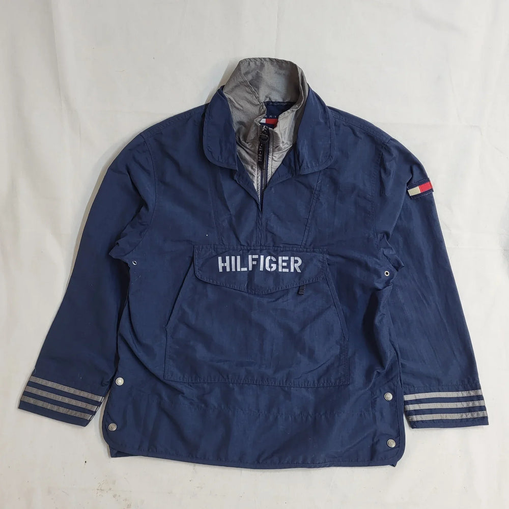 Tommy Hilfiger Navy Blue Y2k Pullover Jacket Uk Men's Size Small