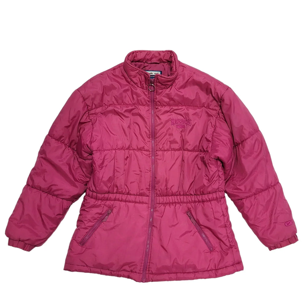 Reebok Pink Long Sleeve Puffer Sports Coat UK Women's 12 H688