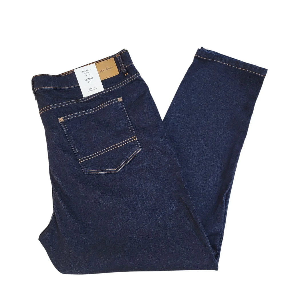 Jack Wills Denim Jeans Bnwt Dark Blue Straight Leg Uk Men's 4XL W42 L32 L867