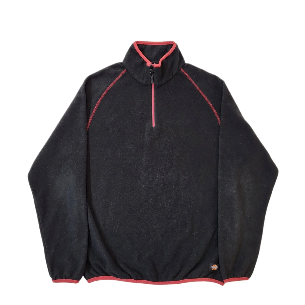 Dickies Black 1/4 Zip Fleece Men's Size M