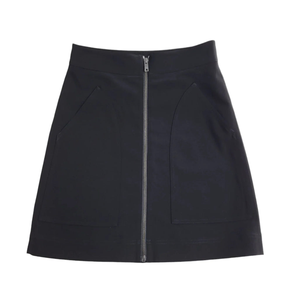DKNY Black Zipped Short Skirt Uk Women's Size 12 W30 EE854
