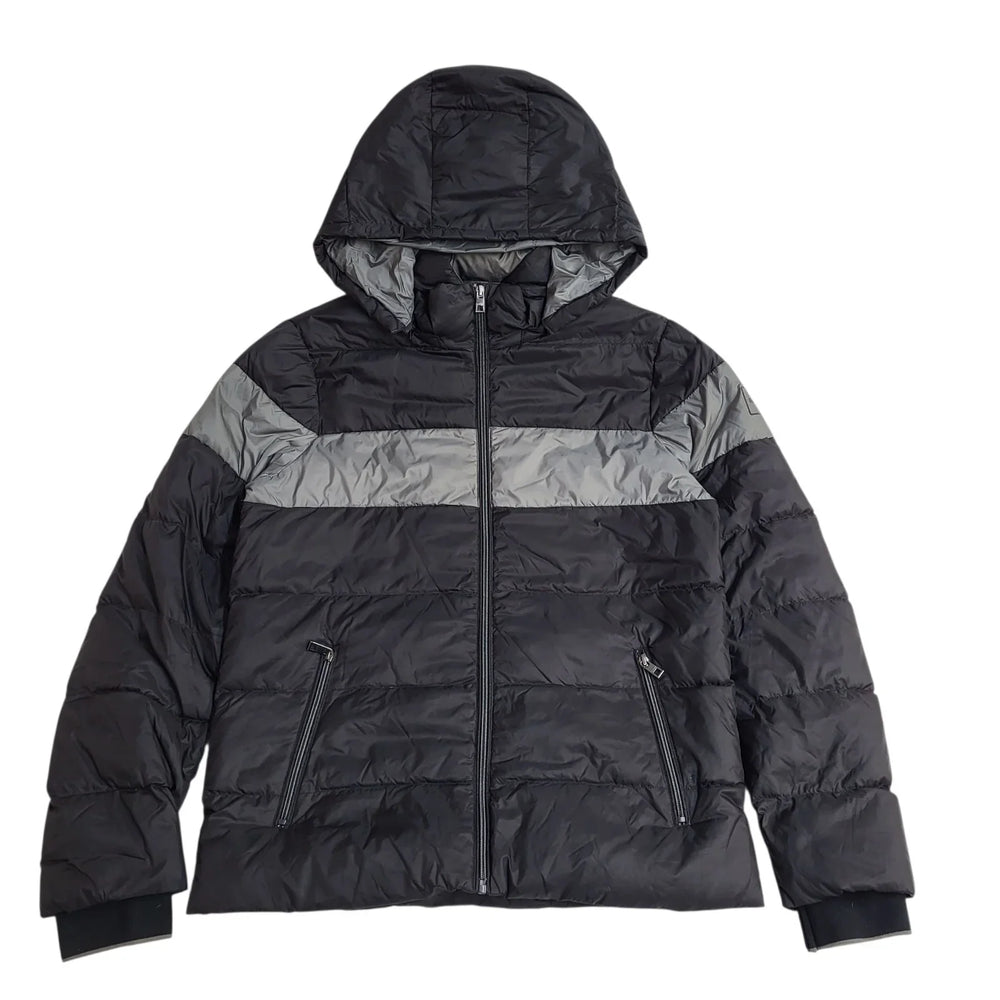 Michael Kors Jacket Black Grey Y2k Hooded UK Men's Size S