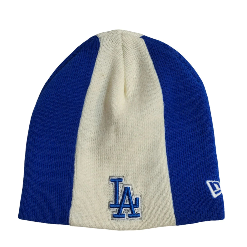 New Era LA Vintage White & Blue Beanie Hat Uk Men's Size Large
