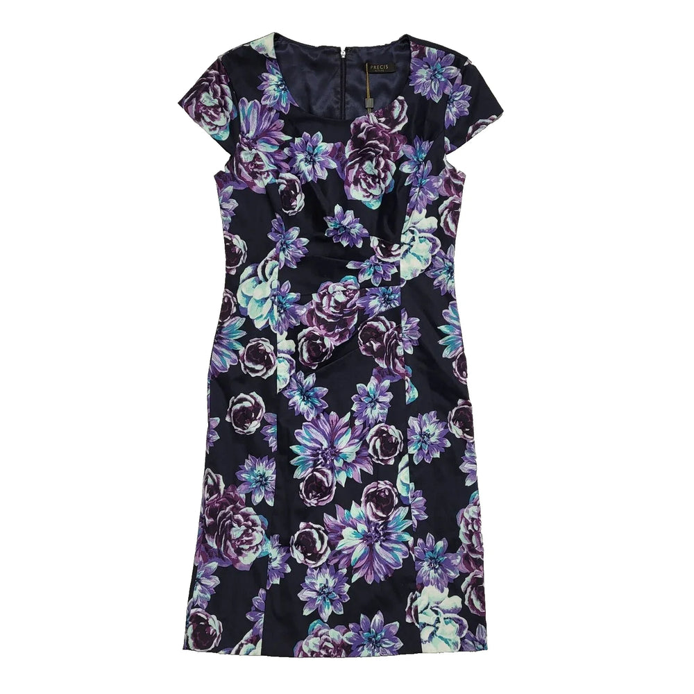 Precis Petite Navy Floral Bodycon Formal Event Dress BNWT Women's UK 10 CC995