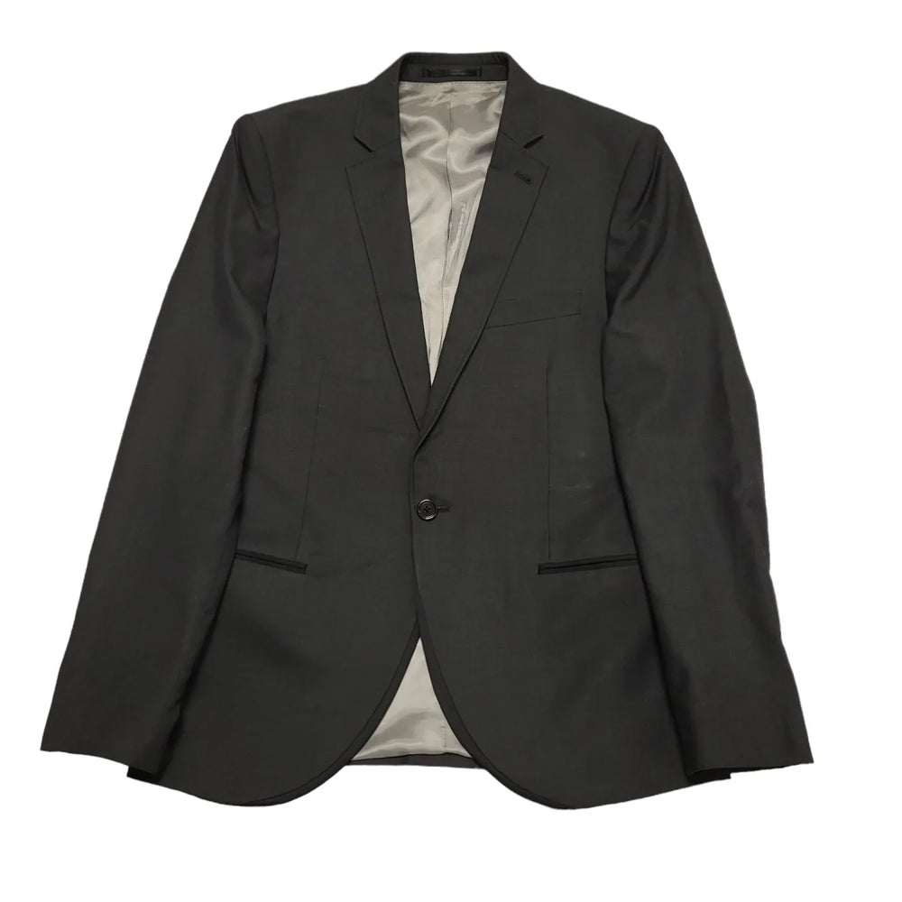 Topman Dark Grey Suit Jacket Uk Men's Size Small 38" CC451