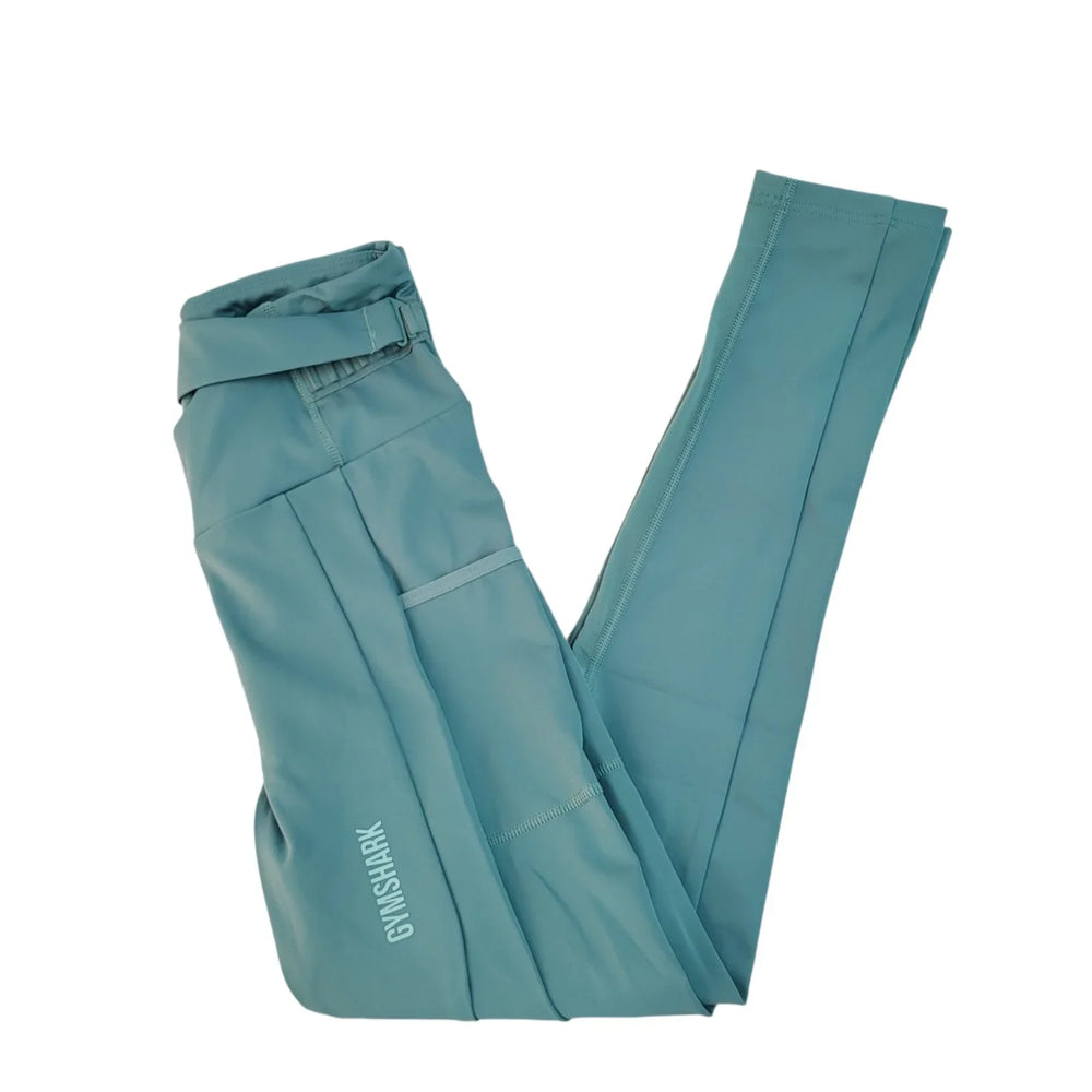 Gymshark Chalk Leggings Jade Green Gym Training Women's XS 6 W24 L26 Bnwt L964