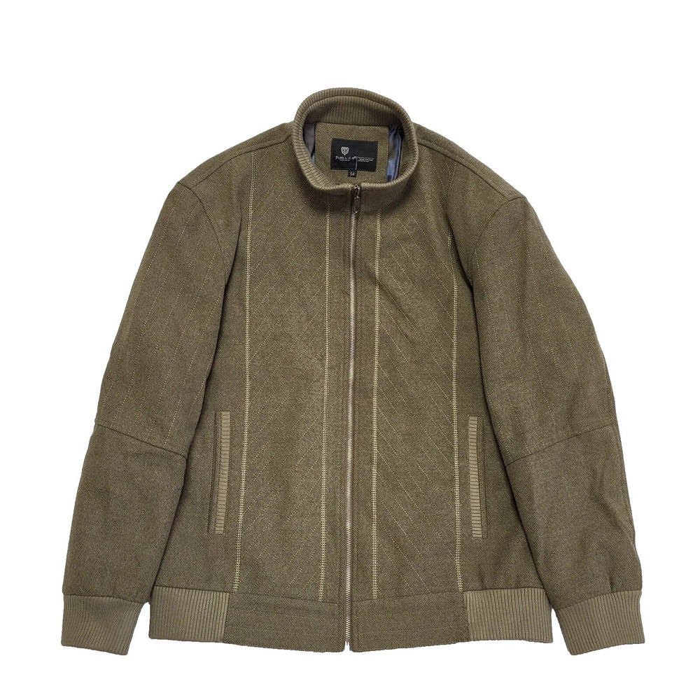 Pulo LC5 Green Zipped Bomber Jacket Uk Men's Size Large L485