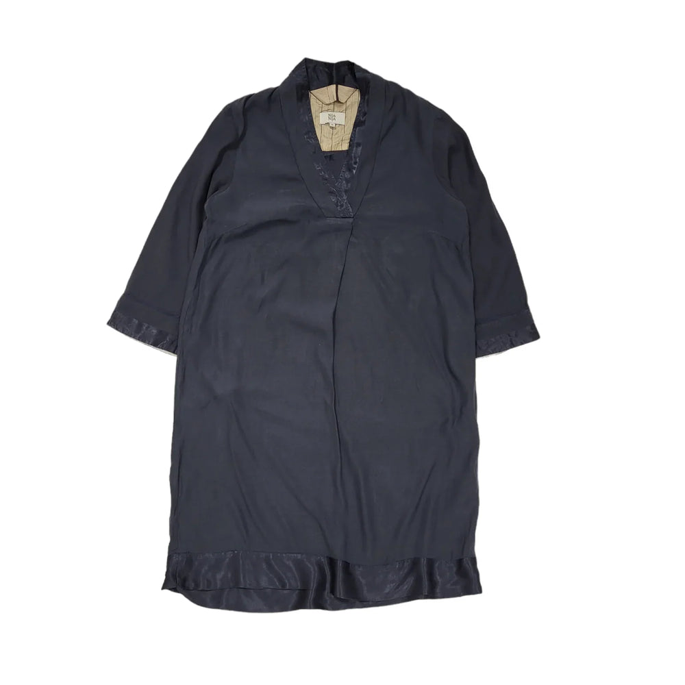 Noa Noa Blue Long Sleeve Shift Women's Dress UK M 10 K418