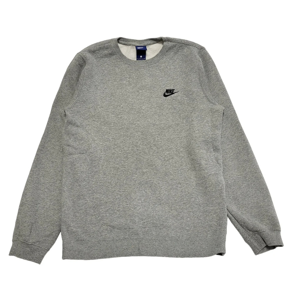 Nike Grey Crew Neck Long Sleeve Sweatshirt Men's uk S eu 46 H561