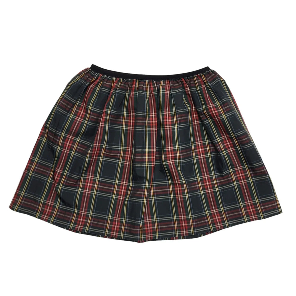 Polo Ralph Lauren Green & Red Checked Skirt Girl's Size 12-14 W30-32 CC739
