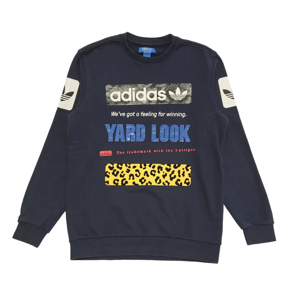 Adidas Sweatshirt Sports Blue Long Sleeve Men's UK Size S DD627
