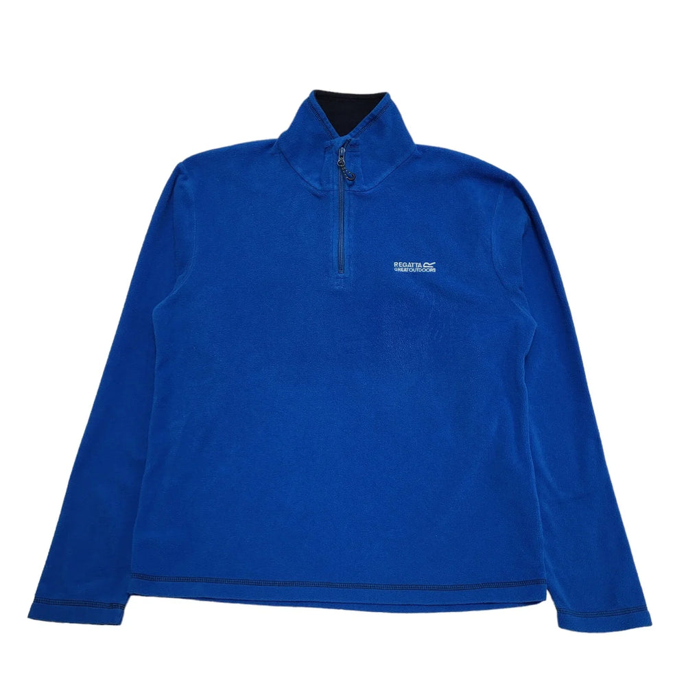 Regatta Blue Long Sleeve 1/4 Zip Fleece Base Layer Men's uk M eu 50 H574