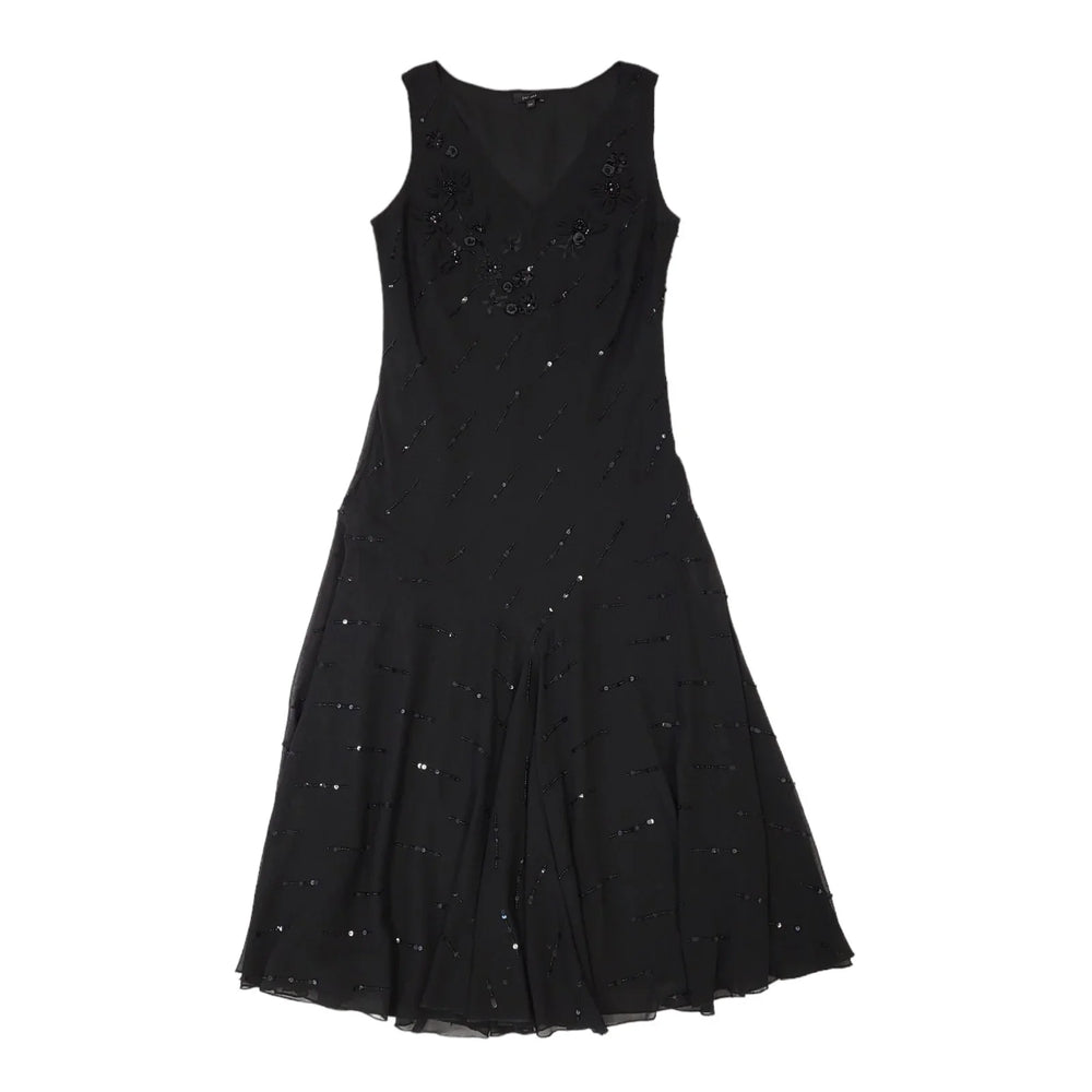 Per Una Vintage 90s Black A-Line Dress Uk Women's Size 14