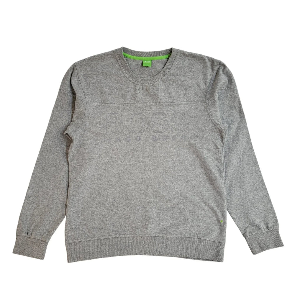Hugo Boss Modern Sweatshirt Grey Crew Neck 90's UK Men's Size M