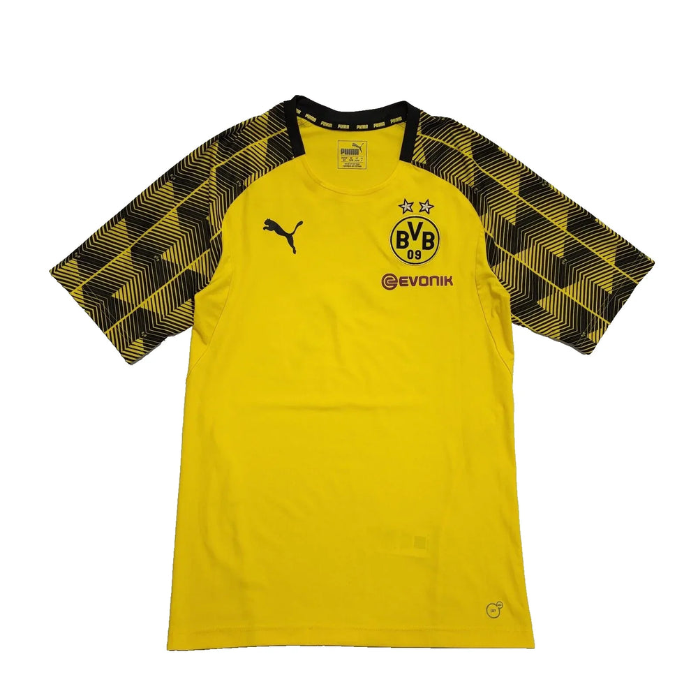 Puma Dortmund Yellow Home Kit Football Shirt UK Men's Small L625
