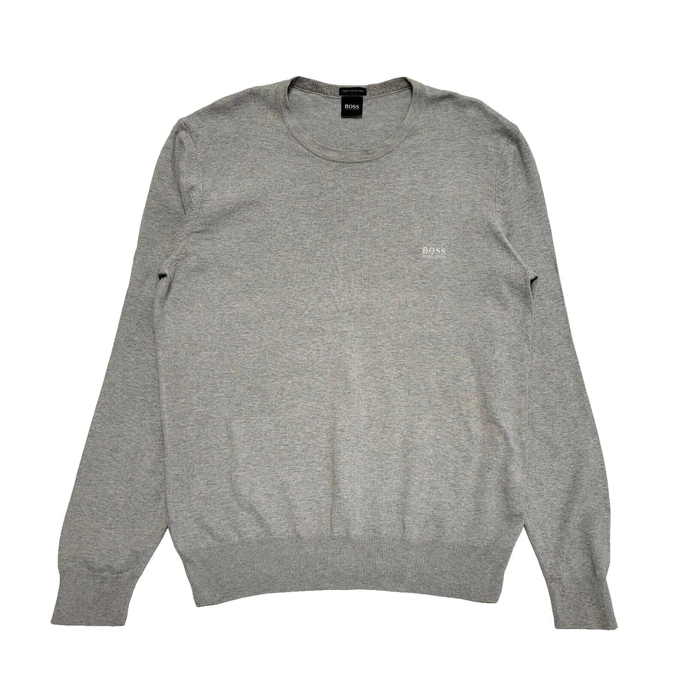 Hugo Boss Jumper Grey Crew Neck Men's UK L EU 54 L241