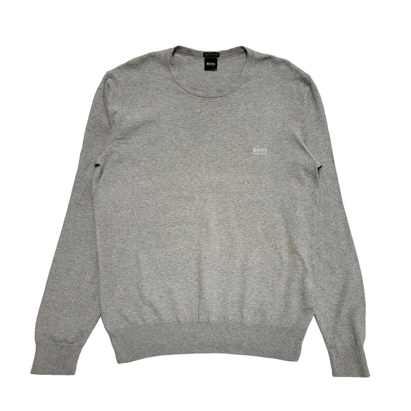 Hugo Boss Jumper Grey Crew Neck Men's UK L EU 54 L241