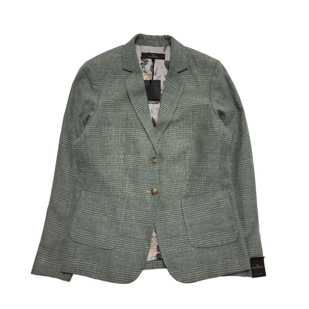 Next Grey Long Sleeve Button Collared  Tailored Jacket Uk Women's 16 K560 Bnwt