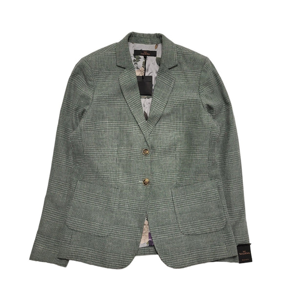 Next Grey Long Sleeve Button Collared  Tailored Jacket Uk Women's 16 K560 Bnwt