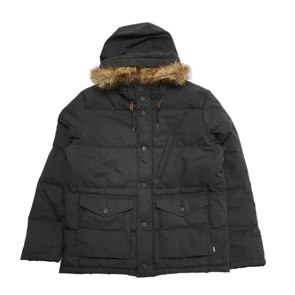Levi's Black Button & Zip Hooded Jacket Uk Men's XL BB700