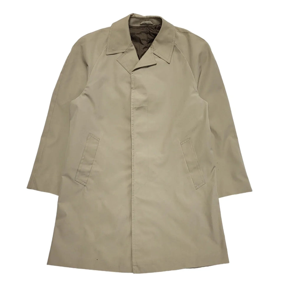 St Michael 80s Vintage Beige Trench coat Mac Uk Men's Size Medium