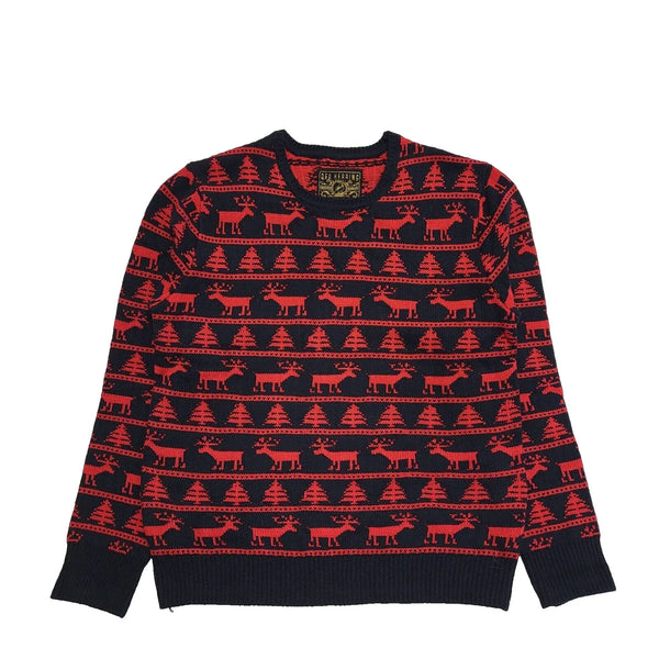 Red Herring Red Black Long Sleeve Casual Crew Neck Jumper Men's UK L EU 54 K354