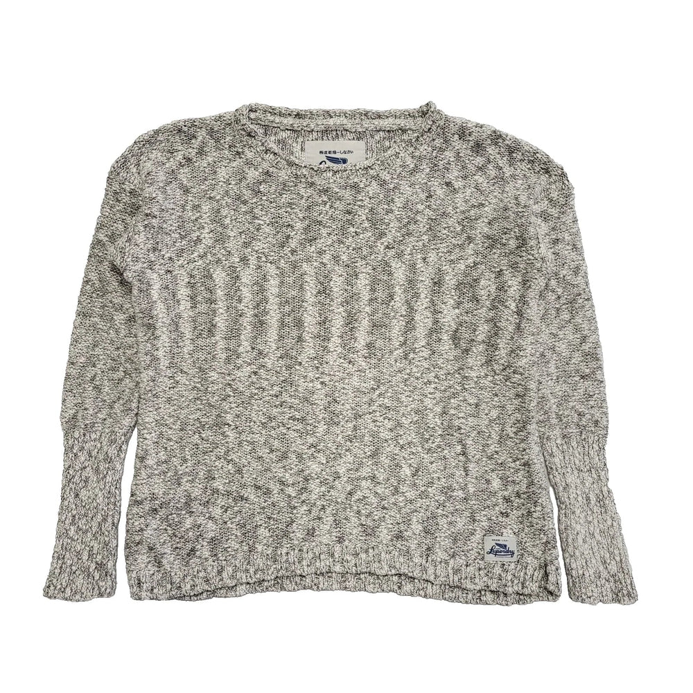 Superdry Grey Round Neck Icarus Knit Jumper uk Women's Large K264