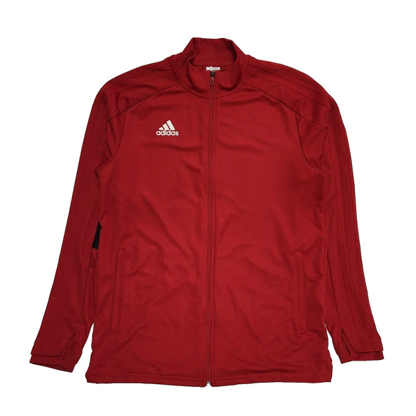 Adidas Sports Tracksuit Top Red UK Men's Size L L102
